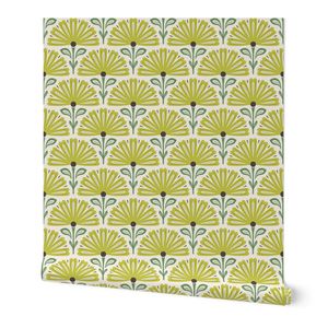 KF 0467 E - Small 6" - Vintage Retro 70s Modern Art Deco Floral