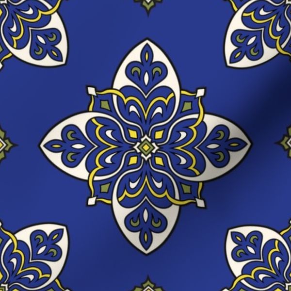 Whispers Of Cobalt Courtyards