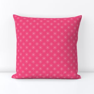 Starburst Pattern Pink Mid Century Retro Atomic - Small Scale - Quilting