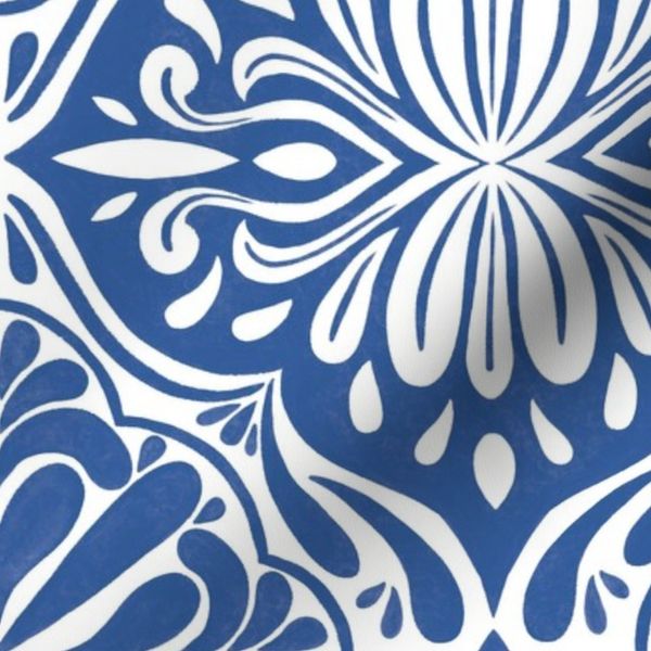 Modern Delft Mediterranean Tile - Blue - Medium