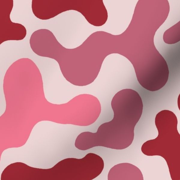 Camouflage In Red-pink Shades