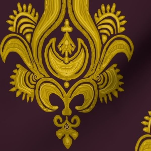 Plum Noir Norwich Medieval Crest