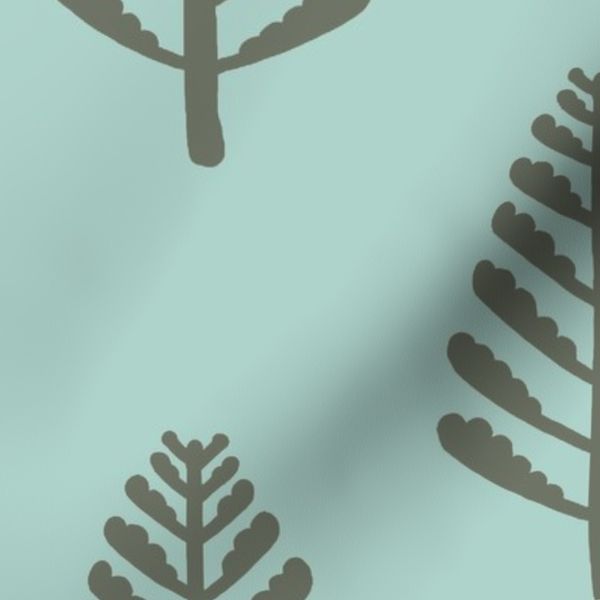 Pine Forest - aqua LARGE