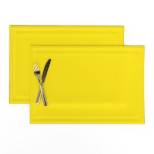Solid Color Wallpaper - Bold Preppy Wall Color - Bright Lemon Pie Yellow