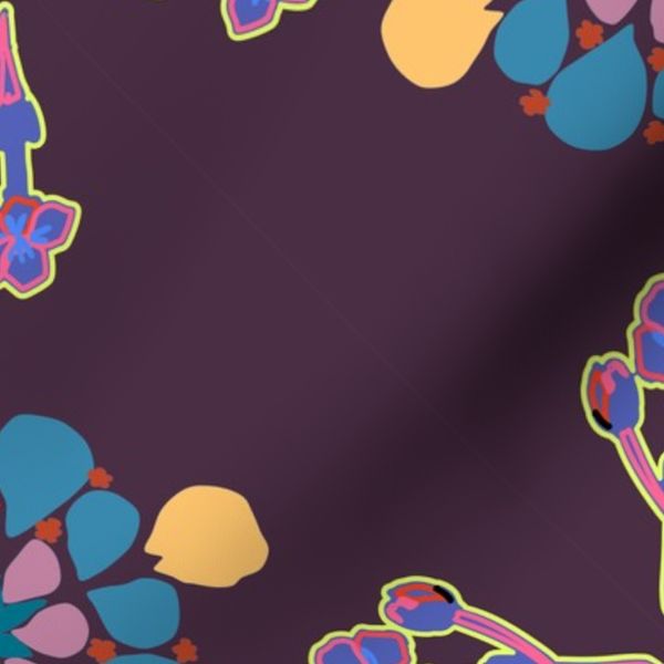 Mandala Floral Geometric-Chocolate Brown