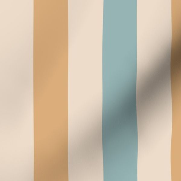 L Beige tan blue striped neutral coastal lines for farmhouse nursery