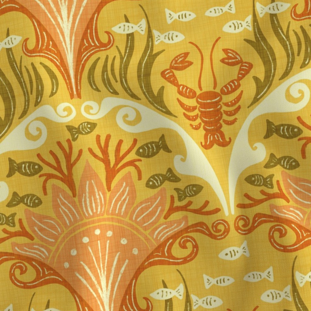 Close up image of fabric ripple