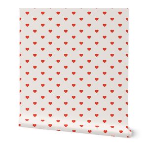Tiny Hearts V6 Cherry Tomato On Ivory Large