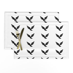 Logo illustration pattern of a stylized eagle
