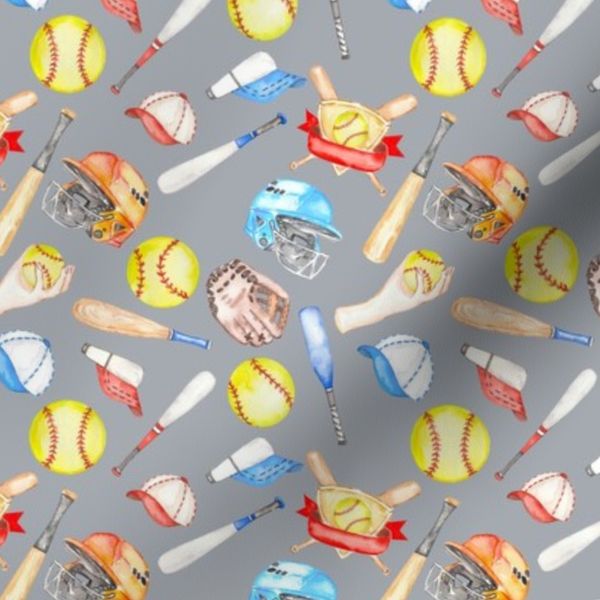 Softball Small Grey