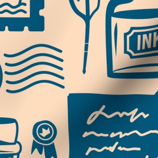 Timeless postal Seamless design