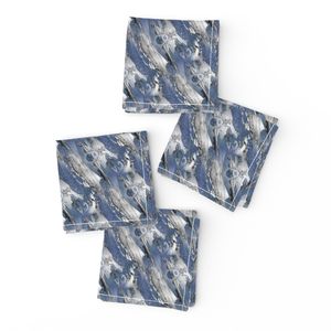 Horizontal Gunge Abstract in Blue