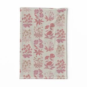 Millefleur Strawberries Beige Taupe Rose Mauve