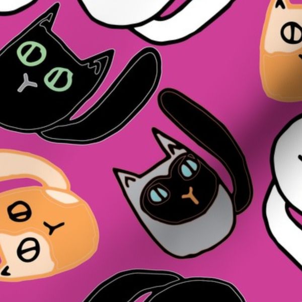 Cats On Pink