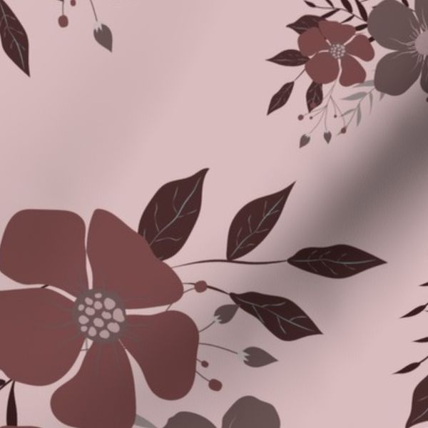 Raven Garden Vintage Floral Etching Pattern 03