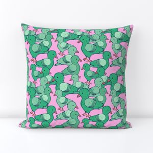 Colorful pigeon birds cool retro kids bird green pink