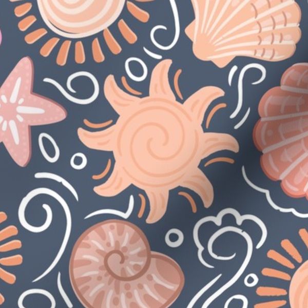Boho Beach Life Blue - medium
