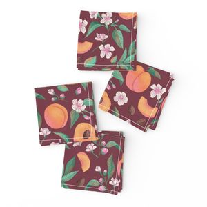 Peach fruit and blossoms