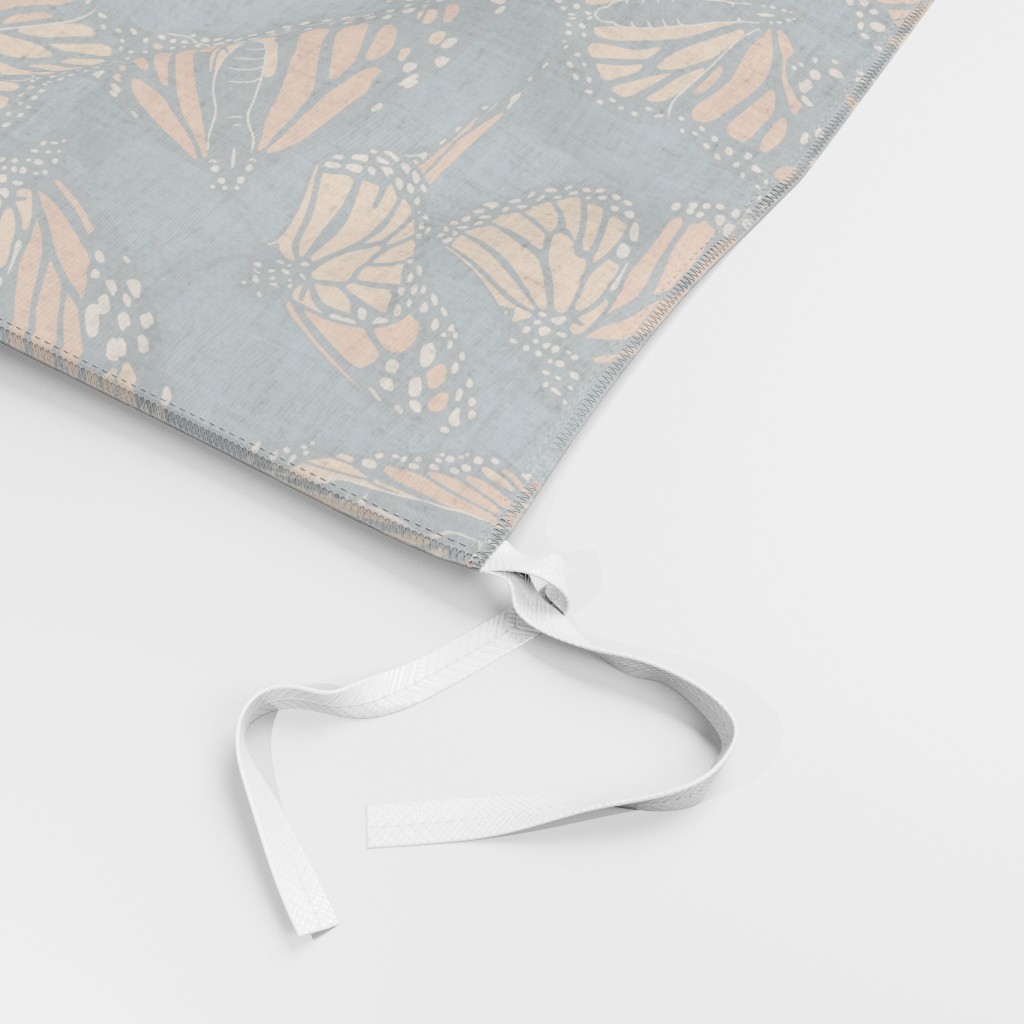 Inside out Duvet Cover close up showing the ribbon tie in the corner