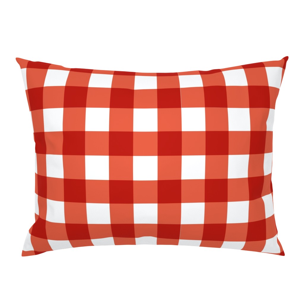 Standard Pillow Sham with a knife-edge on a white background
