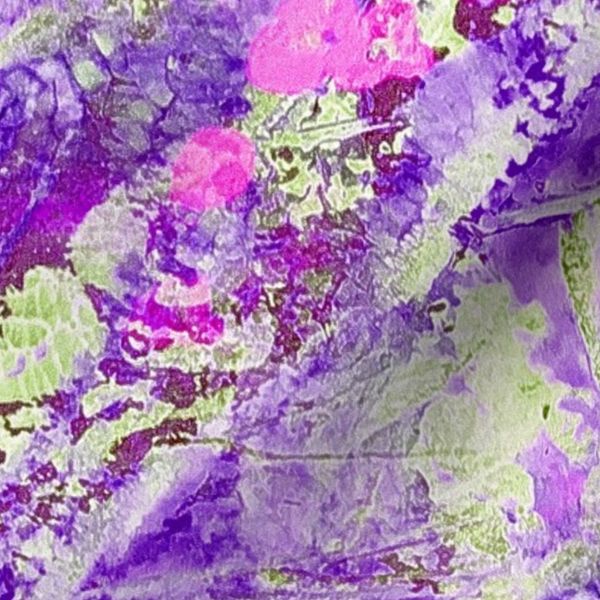 Textured Horizontal Abstract Garden in Purple