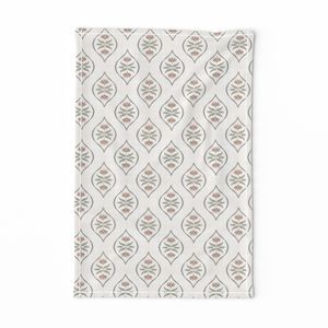 Earthen Floral Block Print