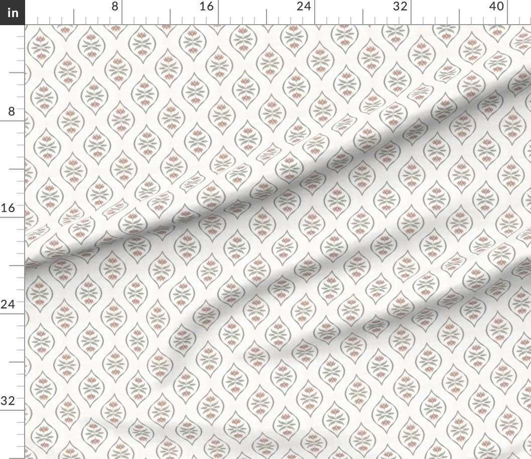 42 x 36 in (107 x 91 cm) Yard with rulers