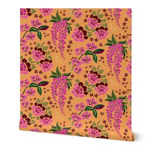 Tropical Flowers - Sunset Orange