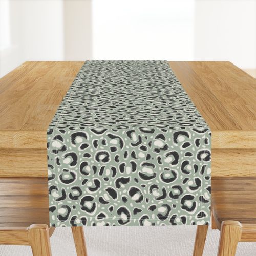 Leopard Cheetah Animal Print Spots Nursery Jungle Sage