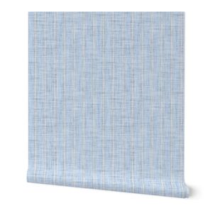 Refined Light Blue Farmhouse Stripe Ticking Stripe Linen Blender