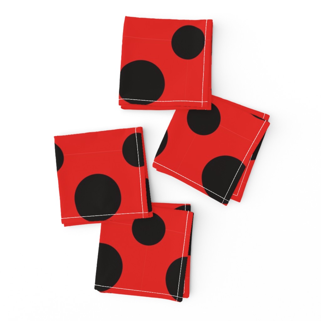 Top down of a set of four Cocktail Napkins neatly folded and arragned on a white background
