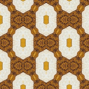 Golden Cairo Tile Pattern