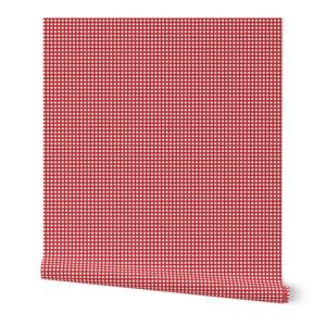 Mini Faded Bunting Red Micro Gingham