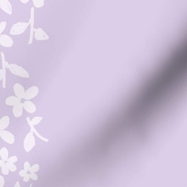 Dainty Daisy Floral Stripe Lilac Blush Pink Purple Vertical  Botanical L