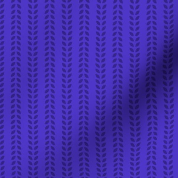 Abstract Geometric Leaf Vine Stripes - Indigo - Small