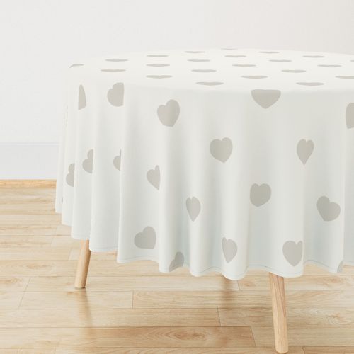 Modern Nursery Hearts - Warm Minimalist 1B - Large