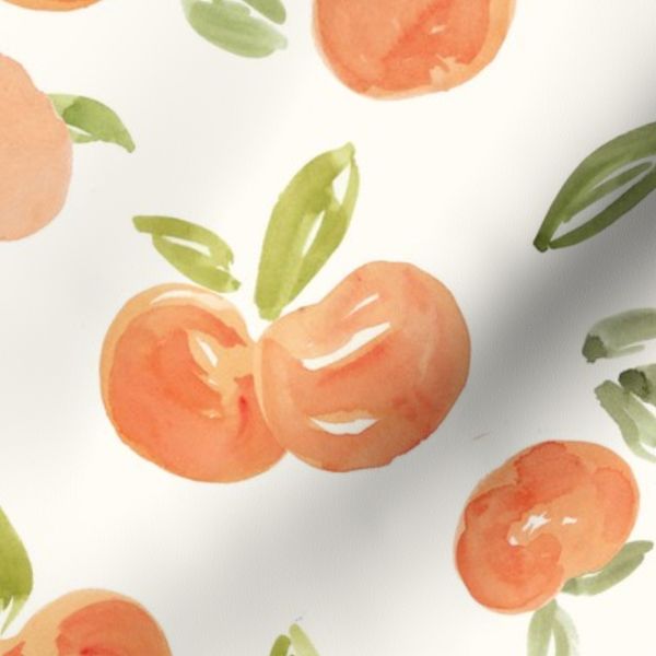 M Pastel Apricot Watercolor - Peachy Summer P260032