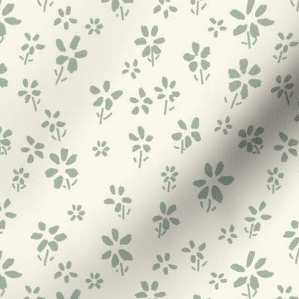 Sagewood Botanical Garden Sage Bud Toss Eucalyptus Cream Small Scale