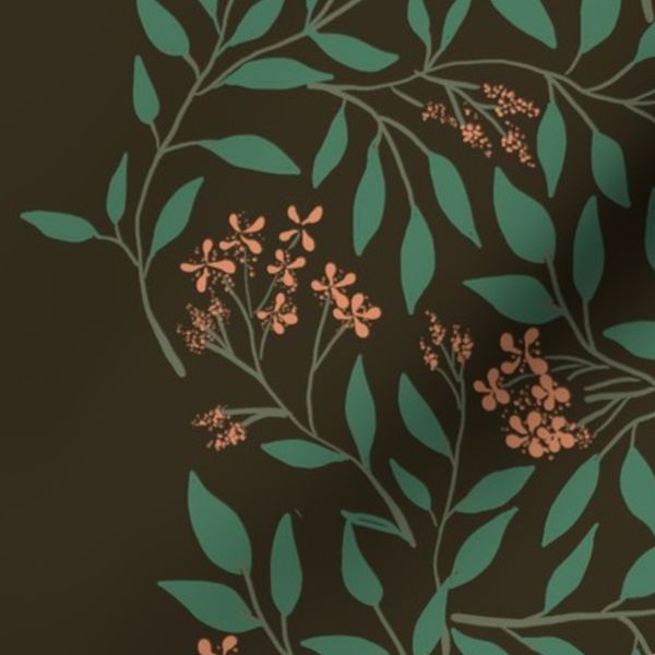 Floral tangle stripe