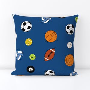Game day balls navy blue large