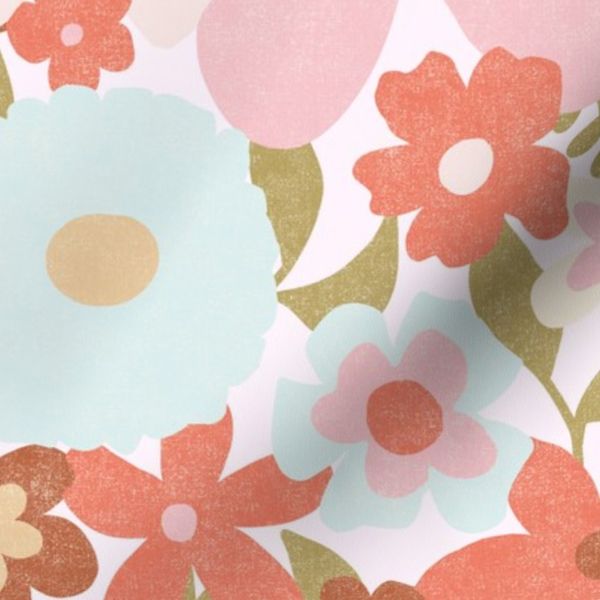 Faded Resort Retro Floral