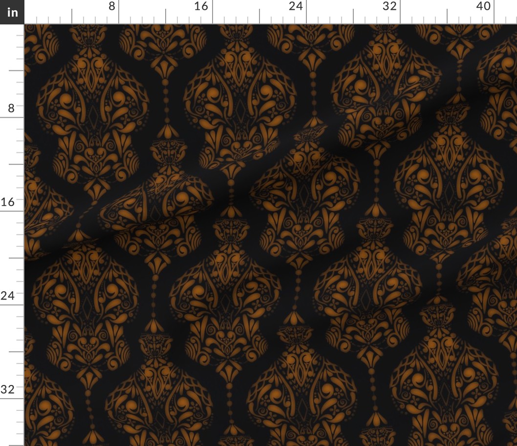 42 x 36 in (107 x 91 cm) Yard with rulers