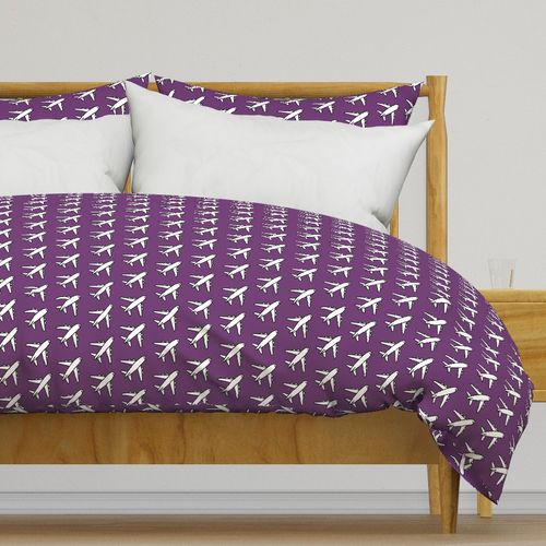 Airplane Fleet in Fabricology Grape Purple