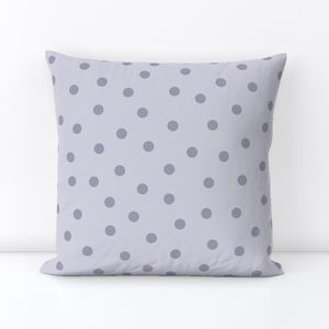 large-lavender purple polka dots on light purple