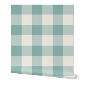 4 in. Harbor Gingham - Seafoam