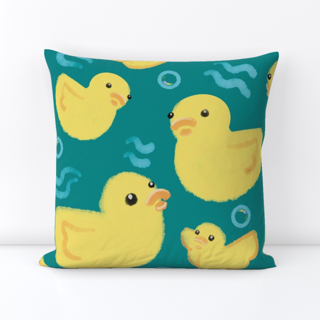 18 inch square Throw Pillow sitting on a surface leaning against a white background