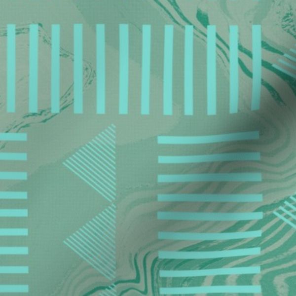 Faded Resort Shades Of Cyan