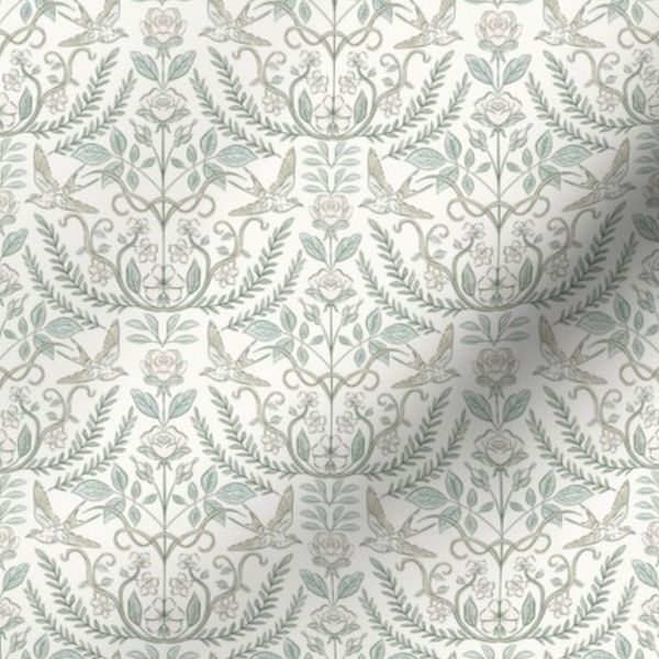 Vintage Florals 4inch 150dpi miniature
