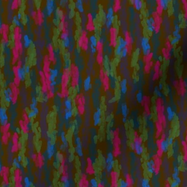 S Abstract Watercolor Texture in Warm Brown Green Blue Pink For Upholstery
