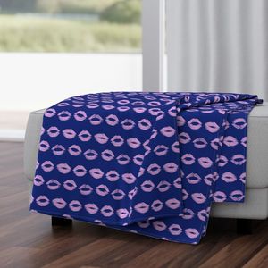 Lip Service - Glam Pop Art in Navy & Pink - small